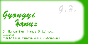 gyongyi hanus business card